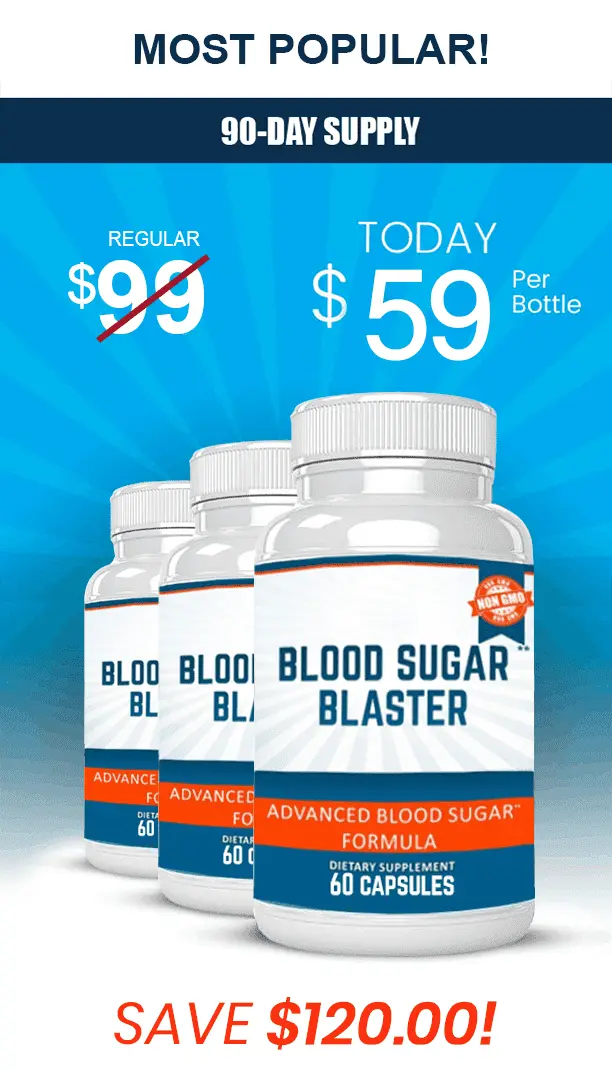Blood Sugar Blaster 3 bottles - 90 day supply
